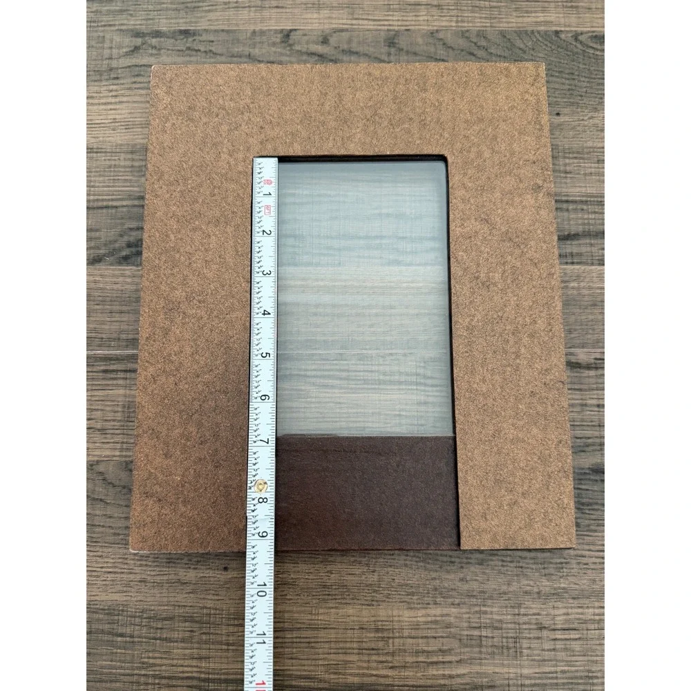 Vintage Leather & Straw 4x6 Picture Frame Rustic Western Farmhouse Decor